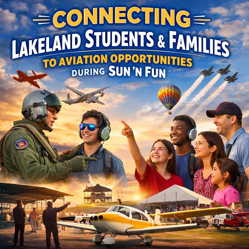 Connecting Lakeland Students and Families to Aviation Opportunities During Sun N Fun